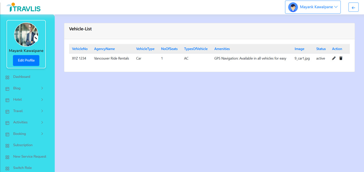 Manage Searches & Bookings