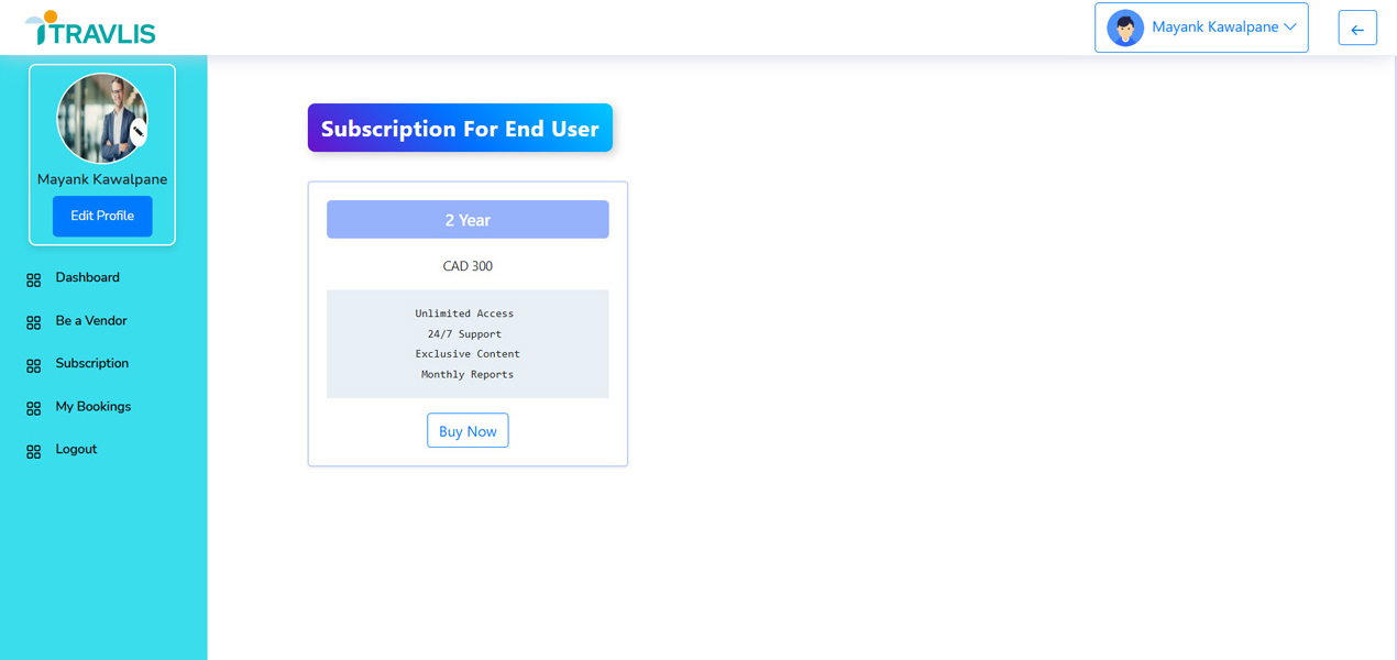 User Profile Creation